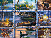 Buffalo Games - Darrell Bush - North Country - 1000 Piece Jigsaw Puzzle, Blue