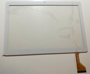 blanc: ecran tactile touchscreen digitizer tablette Thomson TEO104G-MT2BK16