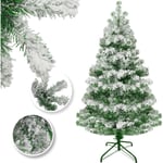 Sapin de Noël artificiel Sapin noble pe moulé par injection 140cm (neige) - Kesser