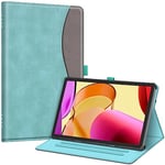 FINTIE Coque pour Tablette Fire Max 11 (2023, 13e Génération), Housse Multipositions avec Poche de Document Etui avec Fonction Réveil/Sommeil Automatique, Turquoise