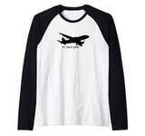 Plane Geek Aircraft Spotter Raglan Baseball Tee