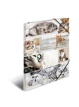 HERMA Elasticated folder A3 cardboard cats