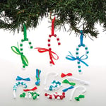 Baker Ross Kits de décorations sucres d'orge en Perles (Paquet de 6) - Loisirs créatifs de Noël pour Enfants