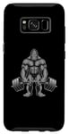 Coque pour Galaxy S8 Bigfoot Haltérophilie Drôle Fitness Gym Entraînement Homme
