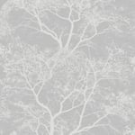 Grey - 65401 - Whispering Trees - Statement - Holden Decor Wallpaper