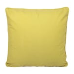 Fusion - Coussin d'extérieur uni Ocre (43 x 43 cm) - Résistant aux UV - Imperméable - 100% Coton - Garnissage Inclus - Coussin passepoilé en Ocre - Coussin de Jardin avec Housse Incluse/Coussin