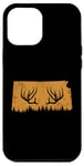 Coque pour iPhone 12 Pro Max Abri de jardin Chasseur d'élan en bois de cerf