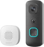 Swann EVO Wireless Video Doorbell -Wi-Fi Security Camera,Two-Way Audio,Motion Detection,Night Vision,Cloud Storage -Compact & Versatile Home Surveillance Solution for Indoor & Outdoor Use