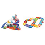 VTech Toot-Toot Drivers Fix & Fuel Garage & Toot-Toot Drivers Track Set, First Kid's Car Set, Cars for Boys and Girls, Suitable for Kids Aged 1 to 5 Years Old