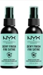 NYX Professional Makeup Setting Spray 2 Pack, Long Lasting Formula, Fixing,60 ML