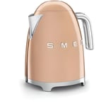 Bouilloire SMEG Années 50 - 2400W cuivre KLF03RGEU - 1.7L - Base chromée et filtre inox anti-calcaire