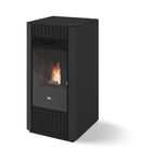 Poêle à granules canalisable - eva calor Irma Plus 7.9 kW Noir