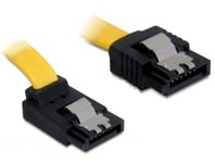 DELOCK – SATA 6 Gb/s Cable straight to upwards angled 20 cm yellow (82799)