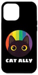 iPhone 14 Pro Max Rainbow Cat Ally: Celebrating LGBTQ+ Unity - Pride Month Case