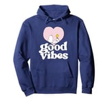 Peanuts Snoopy And Woodstock Love Heart Good Vibes Pullover Hoodie