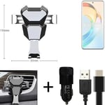  For Honor Magic6 Lite 5G Airvent mount + CHARGER holder cradle bracket car clam