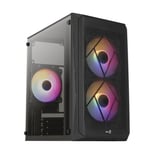 Aerocool CS-107 v2 Micro-ATX Mini Tower Case - Black