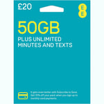 £0.20 Only New EE Sim Card Pay As You Go Pack Mini Micro Nano PAYG