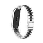 Rem för Mi Band 6 Xiaomi Mi Band 7 6 5 Rem Kompatibelt Armband Armband Mi Band 5 4 3 Tillbehör Silver black For Mi band 5