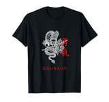 Chinese Dragon with Katana - Courage Warrior Men Women T-Shirt