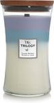 Woodwick Large Hourglass Trilogy Scented Candle, Calming Retreat with Crackling