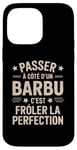 Coque pour iPhone 14 Pro Max Barbe Barbu Humour idée Cadeau Barbu Homme Père