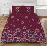 West Ham United King Duvet Cover Set Football Club Reversible Bedding Official