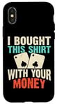 Coque pour iPhone X/XS Jeu de cartes de poker Jetons de jeu Bluff