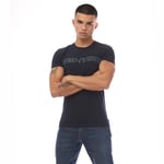 Emporio Armani Mens Crewneck T-Shirt in Navy material_cotton - Size Medium