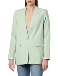 VERO MODA Vmcarmen Ls Loose Blazer Noos Longblazer, Silt Green, L Femme