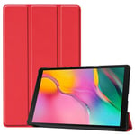 samsung Samsung Galaxy Tab A 10.1 (2019) T510 Tri-Fold PU Case Red