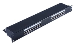 Skærmet Patch panel - Cat6 - 16 port