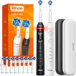 Rotating  Electric  Toothbrush  2  Packs  for  Adults  with  Pressure  Sensor ,