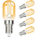 Gbly - 4 pcs ampoules led E14 Blanc Chaud, lampes led vintage T22 2W, rétro Edison, culot ampoule 2700K, lumière chaude, à économie d'énergie pour