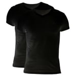 Gant 2P Basic V-Neck T-Shirt Svart bomull Large Herr