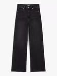 PAIGE Sasha High Waist Straight Leg Jeans, Viper Black