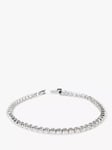 E.W Adams 18ct White Gold Diamond Tennis Bracelet