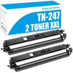 2x Black Toner Compatible for Brother TN247 MFC-L3710CW DCP-L3550CDW HL-L3210CW