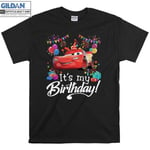 Cars It's My Birthday Lightning McQueen T shirt T-shirt