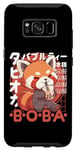 Coque pour Galaxy S8 Thé à bulles Kawaii Red Panda Boba Tea Red Panda Anime Neko