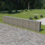 Mur cloture à gabion avec couvercles Acier galvanisé 600 x 30 x 100 cm 143584