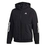 adidas Men's Bts Hooded Jacket, Black/White, XS