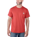 Carhartt Force Pocket T-Shirt Men Red Kids Heather M