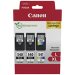 2x Canon PG540L Black 1x CL541XL Colour Ink Cartridge For MG3150 Replaces 540XL