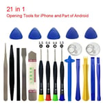 Jeu De Tournevis De Qualité Pour Téléphone,Outils De Démontage,Kit De Réparation Mobile,16,21/25 En 1,Iphone,Xiaomi,Huawei,Écran D'ouverture - Type 21pcs