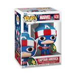 Funko Pop! Marvel: Holiday – Capt. Captain America - Marvel Comics - (US IMPORT)