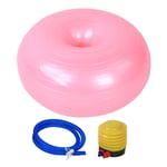 50cm PVC Pink Doughnut Shape Thicken Anti-explosion Inflatable Seating Exer RH