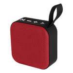 Deng Xuna Enceintes Bluetooth, Tissu HiFi Portable sans Fil Bluetooth 4.0 Haut-Parleur Stéréo Sonore Orateur avec Crochet pour Maison Voyage Téléphone Tablettes, 400 mAh 3 Heures Play (Rouge)