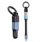 Câble De Charge Court [11,5 Cm] [Mini Porte-Clés Court] Câble De Charge Rapide Lightning 3 A Sortie Usb Câble De Données Pour Iphone 13 12 11 Xr Xs/X 8 7 6 (Bleu)