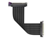 Cooler Master Riser Cable Ver. 2 - Pci Express X16-Kabel - Pci Express (Hona) Vinklad Till Pci Express (Hane) - 30 Cm - Stigare - Svart